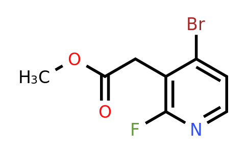 1807122-94-6 | Methyl 4-bromo-2-fluoropyridine-3-acetate