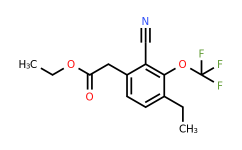 1807124-28-2 | Ethyl 2-cyano-4-ethyl-3-(trifluoromethoxy)phenylacetate