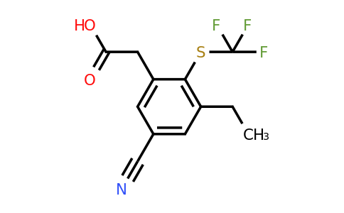 1807125-13-8 | 5-Cyano-3-ethyl-2-(trifluoromethylthio)phenylacetic acid