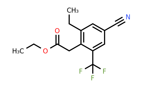 1807125-90-1 | Ethyl 4-cyano-2-ethyl-6-(trifluoromethyl)phenylacetate