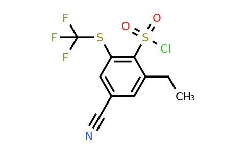 1807126-42-6 | 4-Cyano-2-ethyl-6-(trifluoromethylthio)benzenesulfonylchloride