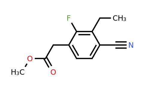 1807127-16-7 | Methyl 4-cyano-2-fluoro-3-ethylphenylacetate