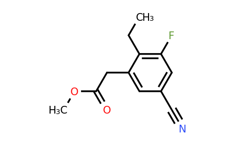 1807127-24-7 | Methyl 5-cyano-3-fluoro-2-ethylphenylacetate