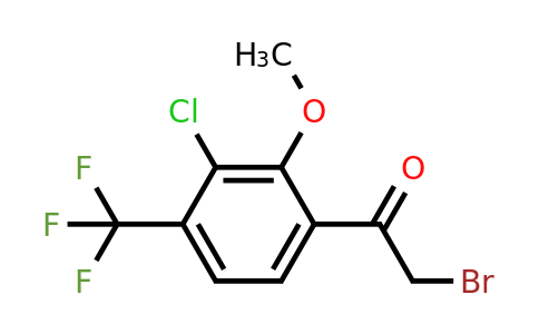 1807128-40-0 | 3'-Chloro-2'-methoxy-4'-(trifluoromethyl)phenacyl bromide