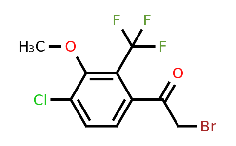 1807128-51-3 | 4'-Chloro-3'-methoxy-2'-(trifluoromethyl)phenacyl bromide
