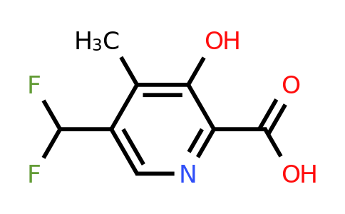 1807133-73-8 | 5-(Difluoromethyl)-3-hydroxy-4-methylpyridine-2-carboxylic acid