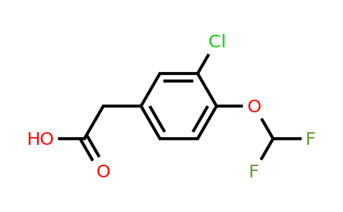 1807133-82-9 | 3-Chloro-4-(difluoromethoxy)phenylacetic acid