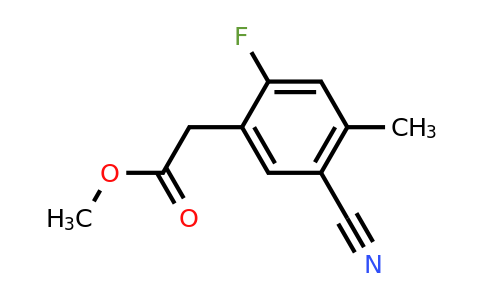 1807136-70-4 | Methyl 5-cyano-2-fluoro-4-methylphenylacetate