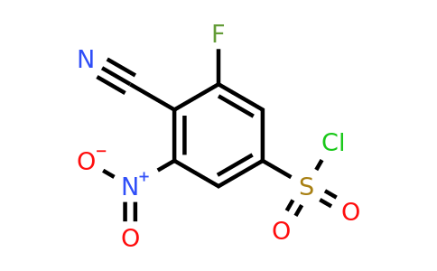 1807136-91-9 | 4-Cyano-3-fluoro-5-nitrobenzenesulfonylchloride