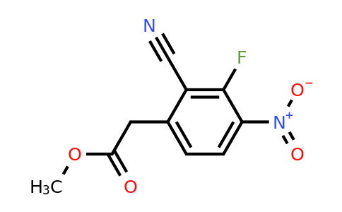 1807137-34-3 | Methyl 2-cyano-3-fluoro-4-nitrophenylacetate
