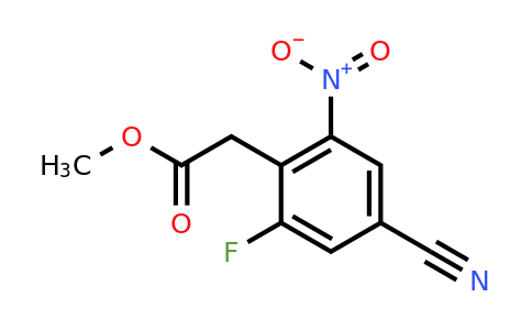 1807137-50-3 | Methyl 4-cyano-2-fluoro-6-nitrophenylacetate