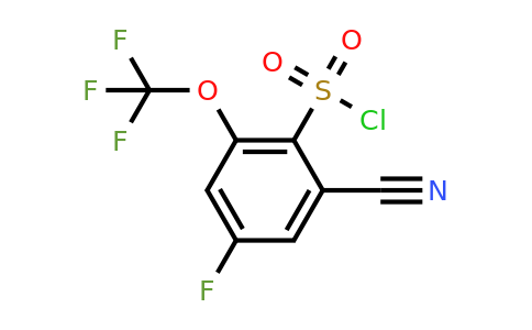 1807138-63-1 | 2-Cyano-4-fluoro-6-(trifluoromethoxy)benzenesulfonylchloride