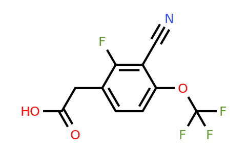 1807139-29-2 | 3-Cyano-2-fluoro-4-(trifluoromethoxy)phenylacetic acid