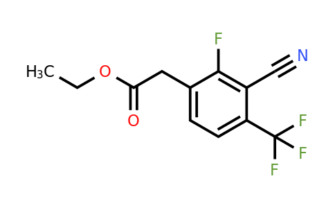 1807140-31-3 | Ethyl 3-cyano-2-fluoro-4-(trifluoromethyl)phenylacetate