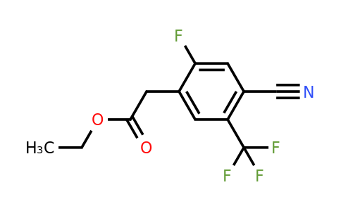 1807140-34-6 | Ethyl 4-cyano-2-fluoro-5-(trifluoromethyl)phenylacetate