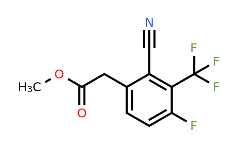 1807140-41-5 | Methyl 2-cyano-4-fluoro-3-(trifluoromethyl)phenylacetate