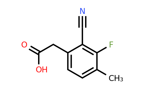 1807143-42-5 | 2-Cyano-3-fluoro-4-methylphenylacetic acid
