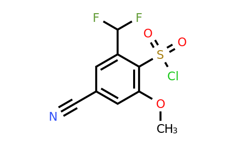 1807143-48-1 | 4-Cyano-2-difluoromethyl-6-methoxybenzenesulfonylchloride