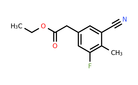 1807143-64-1 | Ethyl 3-cyano-5-fluoro-4-methylphenylacetate