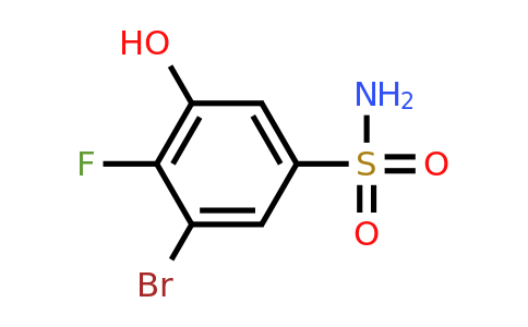 1807143-76-5 | 3-Bromo-4-fluoro-5-hydroxybenzenesulfonamide