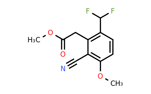 1807144-37-1 | Methyl 2-cyano-6-difluoromethyl-3-methoxyphenylacetate
