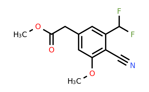 1807144-53-1 | Methyl 4-cyano-3-difluoromethyl-5-methoxyphenylacetate