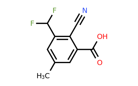 1807144-81-5 | 2-Cyano-3-difluoromethyl-5-methylbenzoic acid