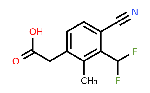 1807145-19-2 | 4-Cyano-3-difluoromethyl-2-methylphenylacetic acid