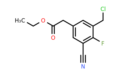 1807146-24-2 | Ethyl 3-chloromethyl-5-cyano-4-fluorophenylacetate