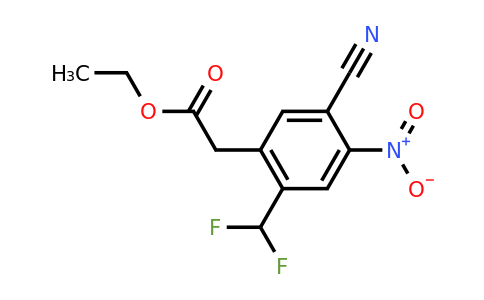 1807146-40-2 | Ethyl 5-cyano-2-difluoromethyl-4-nitrophenylacetate
