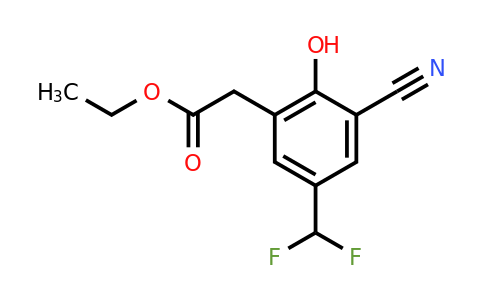 1807146-98-0 | Ethyl 3-cyano-5-difluoromethyl-2-hydroxyphenylacetate