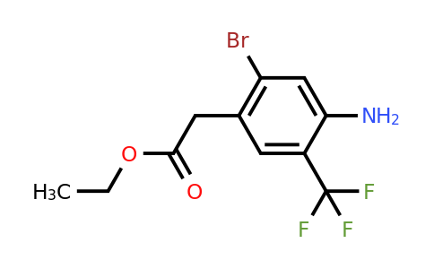 1807147-41-6 | Ethyl 4-amino-2-bromo-5-(trifluoromethyl)phenylacetate