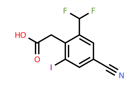 1807147-68-7 | 4-Cyano-2-difluoromethyl-6-iodophenylacetic acid