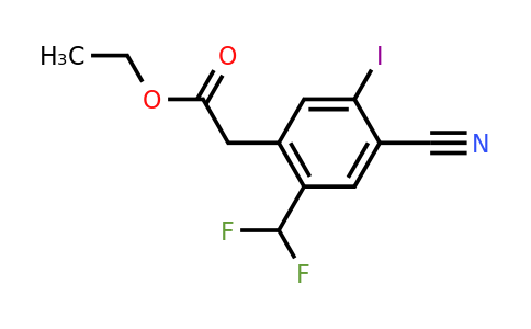 1807147-80-3 | Ethyl 4-cyano-2-difluoromethyl-5-iodophenylacetate