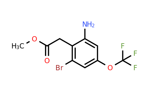 1807150-16-8 | Methyl 2-amino-6-bromo-4-(trifluoromethoxy)phenylacetate