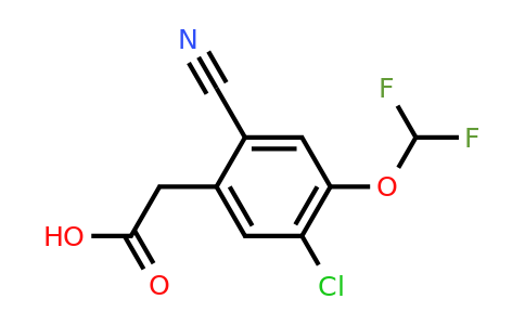 1807150-35-1 | 5-Chloro-2-cyano-4-(difluoromethoxy)phenylacetic acid