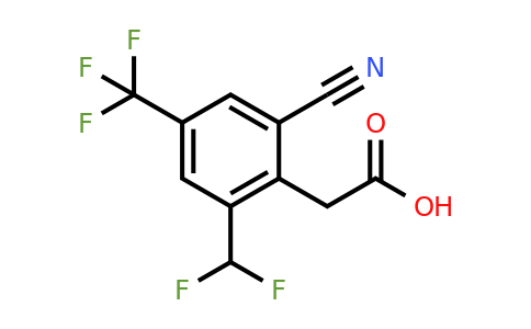 1807153-30-5 | 2-Cyano-6-difluoromethyl-4-(trifluoromethyl)phenylacetic acid