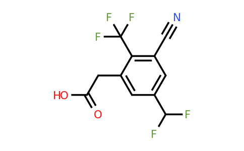 1807153-41-8 | 3-Cyano-5-difluoromethyl-2-(trifluoromethyl)phenylacetic acid