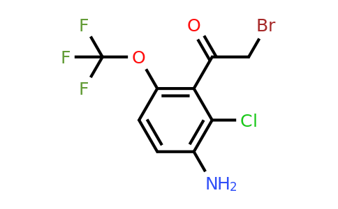 1807153-67-8 | 3'-Amino-2'-chloro-6'-(trifluoromethoxy)phenacyl bromide