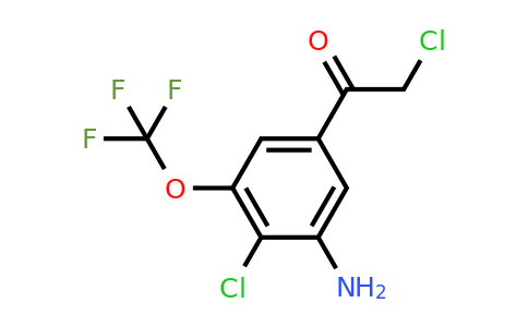 1807154-38-6 | 3'-Amino-4'-chloro-5'-(trifluoromethoxy)phenacyl chloride
