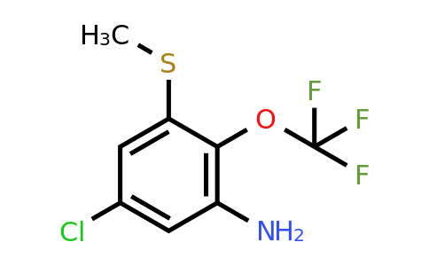 1807155-35-6 | 3-Amino-5-chloro-2-(trifluoromethoxy)thioanisole
