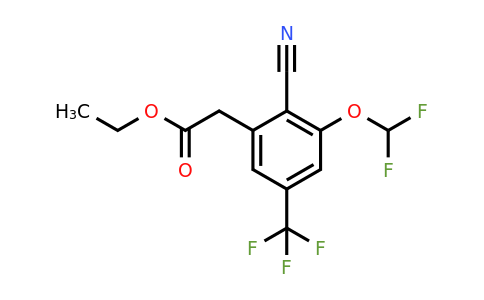 1807156-45-1 | Ethyl 2-cyano-3-difluoromethoxy-5-(trifluoromethyl)phenylacetate