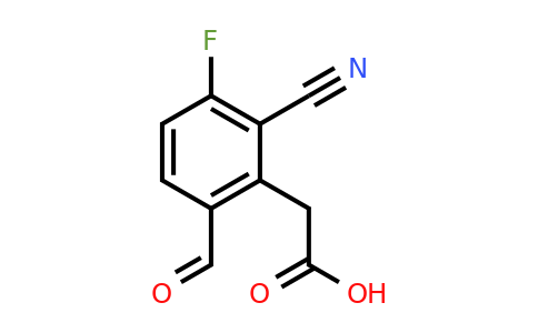 1807156-61-1 | 2-Cyano-3-fluoro-6-formylphenylacetic acid