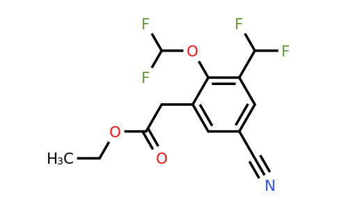 1807156-97-3 | Ethyl 5-cyano-2-difluoromethoxy-3-(difluoromethyl)phenylacetate