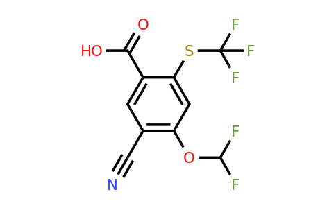 1807157-45-4 | 5-Cyano-4-difluoromethoxy-2-(trifluoromethylthio)benzoic acid