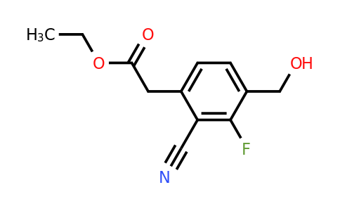 1807158-08-2 | Ethyl 2-cyano-3-fluoro-4-(hydroxymethyl)phenylacetate