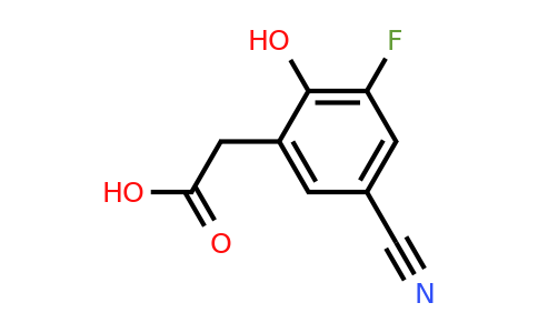 1807158-33-3 | 5-Cyano-3-fluoro-2-hydroxyphenylacetic acid