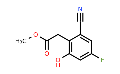 1807158-54-8 | Methyl 2-cyano-4-fluoro-6-hydroxyphenylacetate