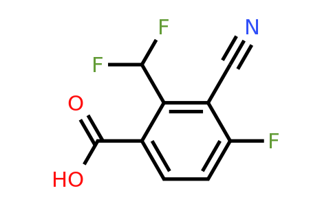 1807159-51-8 | 3-Cyano-2-difluoromethyl-4-fluorobenzoic acid