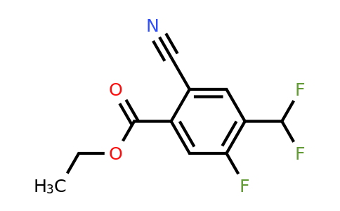 1807159-73-4 | Ethyl 2-cyano-4-difluoromethyl-5-fluorobenzoate